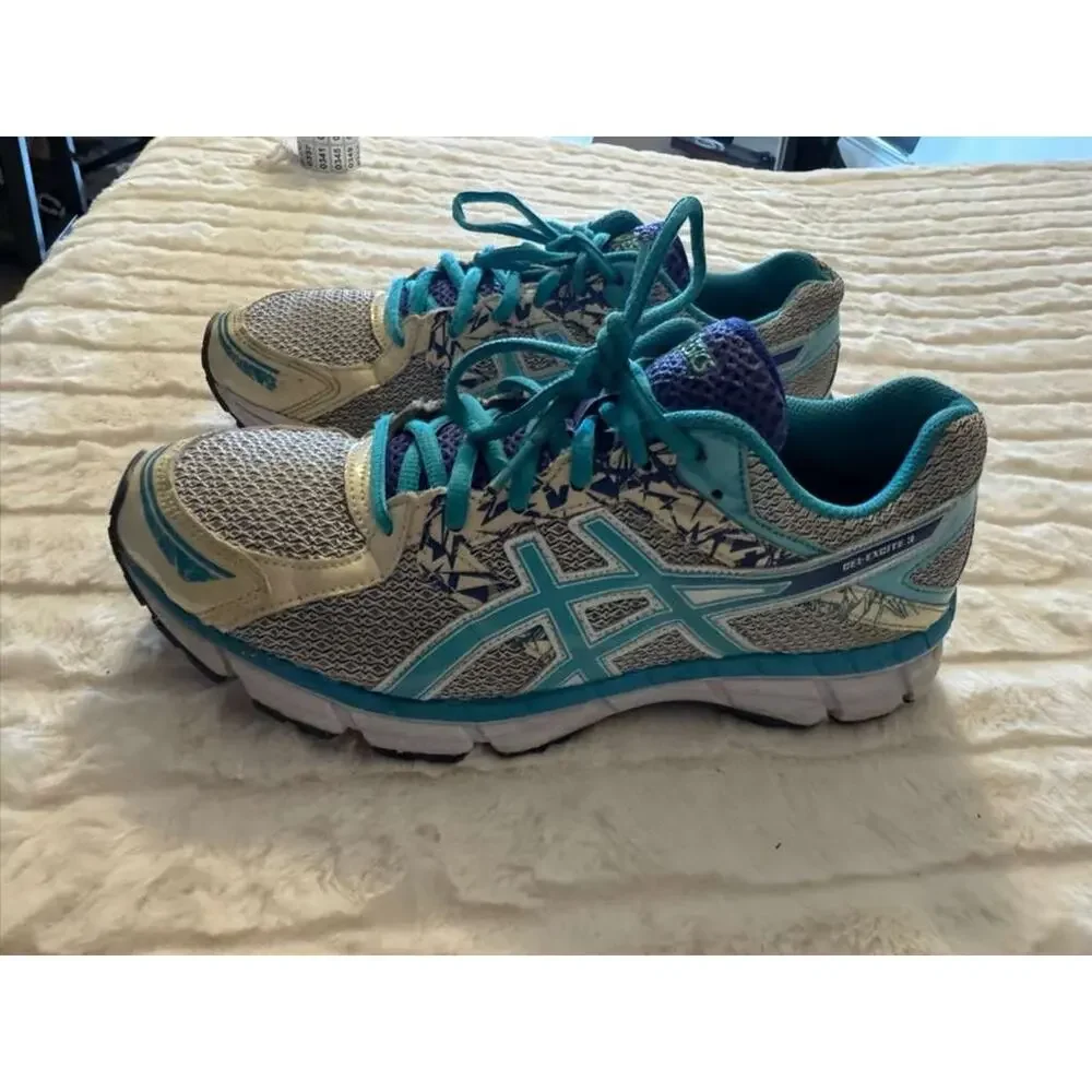 ASICS GEL-Excite Women's Running Shoes Turquoise White Gray Size 10